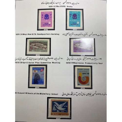 347 - TWO ALBUMS OF STAMPS TO INCLUDE IRAN & MIDDLE EASTERN EXAMPELES