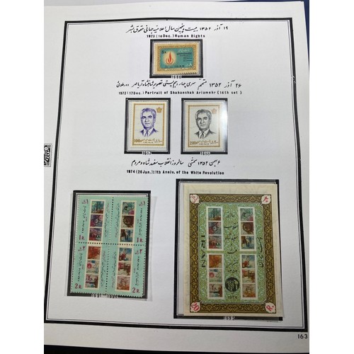 347 - TWO ALBUMS OF STAMPS TO INCLUDE IRAN & MIDDLE EASTERN EXAMPELES