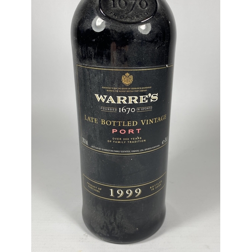 314 - 1 X 75CL BOTTLE - WARRE'S 1999 LATE BOTTLED VINTAGE PORT