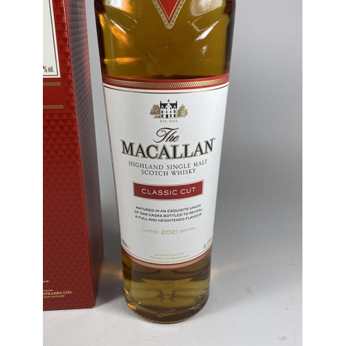 303 - 1 X BOXED 70CL BOTTLE - MACALLAN CLASSIC CUT 2021 HIGHLAND SINGLE MALT WHISKY