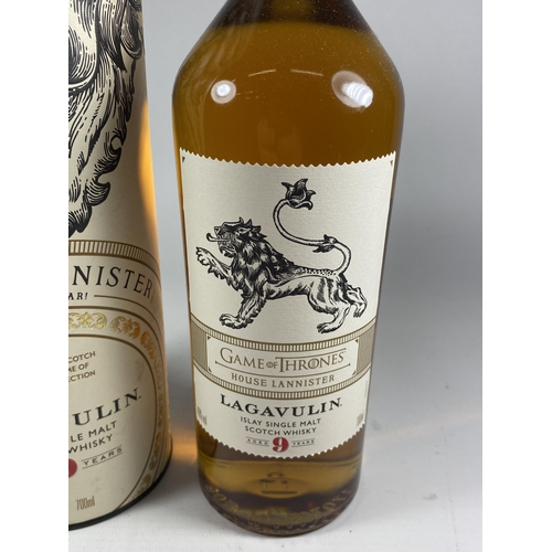 309 - 1 X 70CL BOXED BOTTLE - A GAME OF THRONES LIMITED EDITION LAGAVULIN 9 YEAR OLD HOUSE LANNISTER ISLAY... 