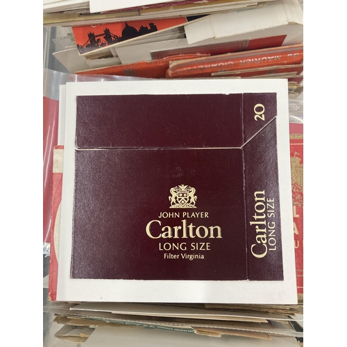 239 - A LARGE QUANTITY OF VINTAGE EMPTY CIGARETTE PACKETS