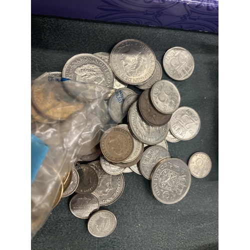 263 - A QUANTITY OF FOREIGN COINS