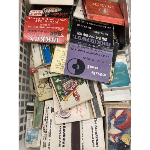 268 - A LARGE QUANTITY OF VINTAGE MATCH BOOKS AND MATCH BOXES