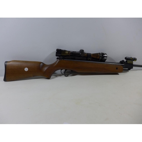 318 - A GOOD QUALITY HATSAN MOD.60S .22 CALIBRE AIR RIFLE, 45CM BARREL, SERIAL NUMBER 080811019, NIKKO STI... 