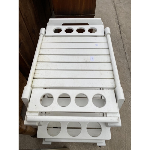 2701 - A MODERN PAINTED PATIO TROLLEY