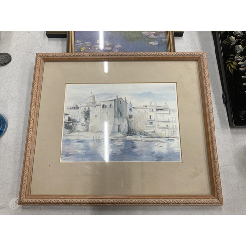 244 - FOUR FRAMED PRINTS TO INCLUDE TWO MONET