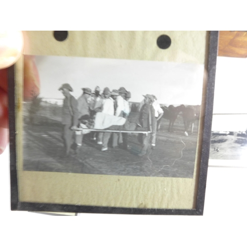 429 - TWO BOXES CONTAINING SIXTY-FOUR BLACK AND WHITE PHOTOGRAPHIC SLIDES RELATING TO THE BOER WAR