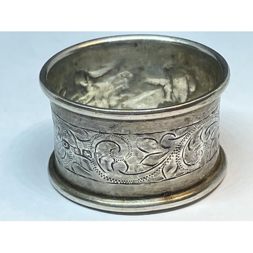 643 - TWO HALLMARKED SILVER NAPKIN RINGS ONE SHEFFIELD ONE BIRMINGHAM