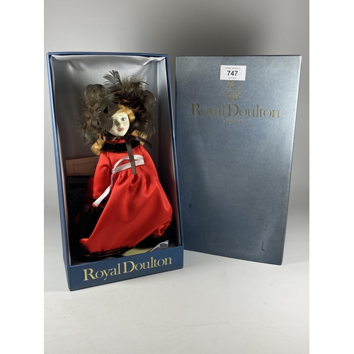 747 - A BOXED ROYAL DOULTON DOLL