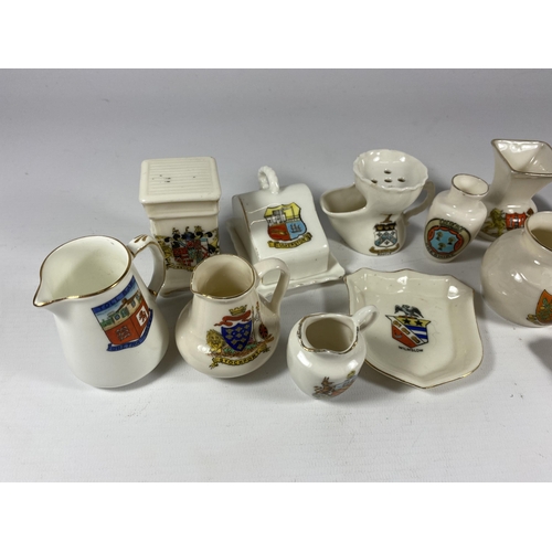 764 - A MIXED LOT OF CRESTED WARE CHINA, GRAFTON, ARCADIAN ETC