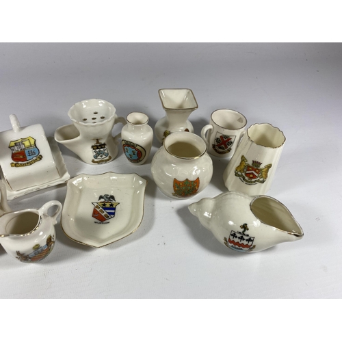 764 - A MIXED LOT OF CRESTED WARE CHINA, GRAFTON, ARCADIAN ETC