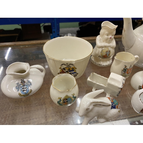 767 - A MIXED LOT OF CRESTED WARE CHINA, SOME A/F