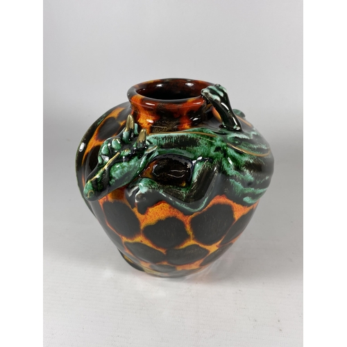 775 - AN ANITA HARRIS DRAGON DESIGN VASE