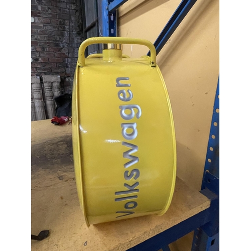 854 - A YELLOW VOLKSWAGON PETROL CAN