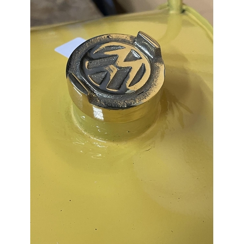 854 - A YELLOW VOLKSWAGON PETROL CAN