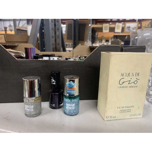 1015 - A LARGE QUANTITY OF COSMETICS TO MAINLY INCLUDE NAIL VARNISHES