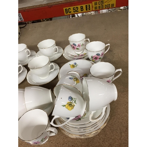 1058 - A QUANTITY OF TEAWARE BY GRAFTON AND ELIZABETHAN CHINA