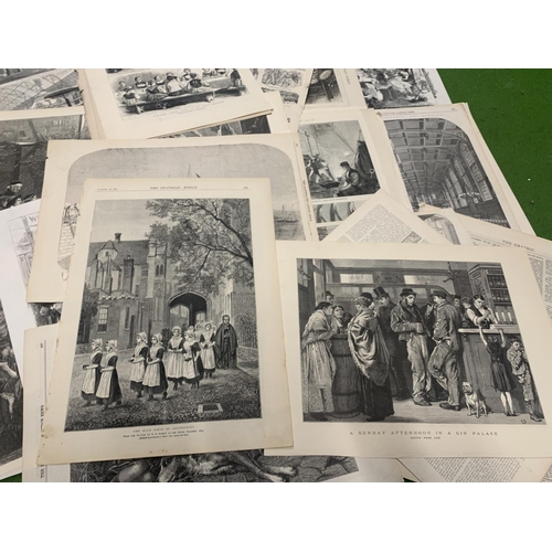 1160 - A QUANTITY OF VICTORIAN PRINTS