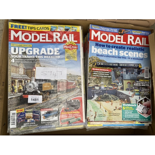 1481 - A LARGE QUANTITY OF MODEL RAILWAY MAGAZINES