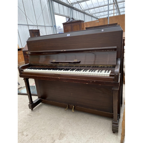 2257 - A 'DRACHMANN' UPRIGHT PIANO