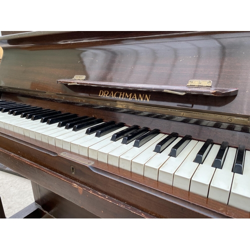 2257 - A 'DRACHMANN' UPRIGHT PIANO