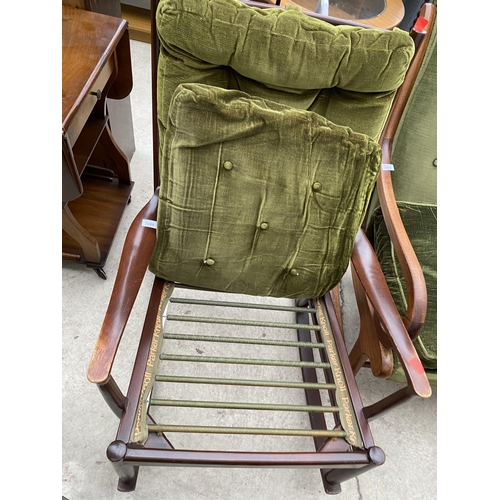 2281 - A PARKER KNOLL ROCKING CHAIR