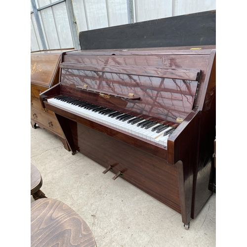 2336 - A 'ZENDER' UPRIGHT OVERSTRUNG PIANO