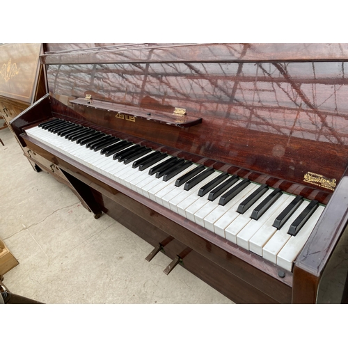 2336 - A 'ZENDER' UPRIGHT OVERSTRUNG PIANO