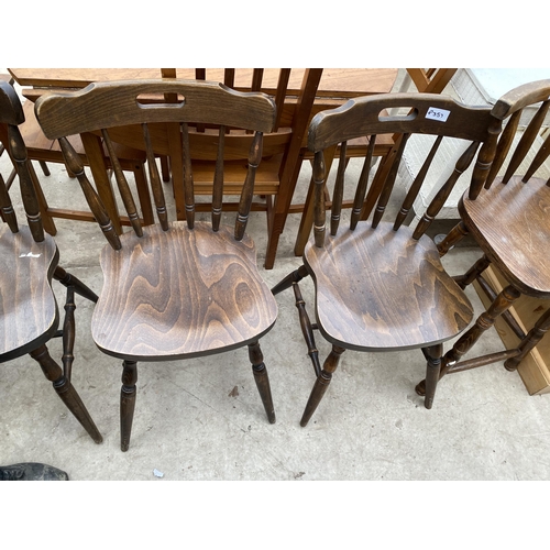 2338 - THREE MODERN KITCHEN CHAIRS AND TALL STOOL