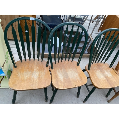 2532 - FOUR VARIOUS KITCHEN CHAIRS