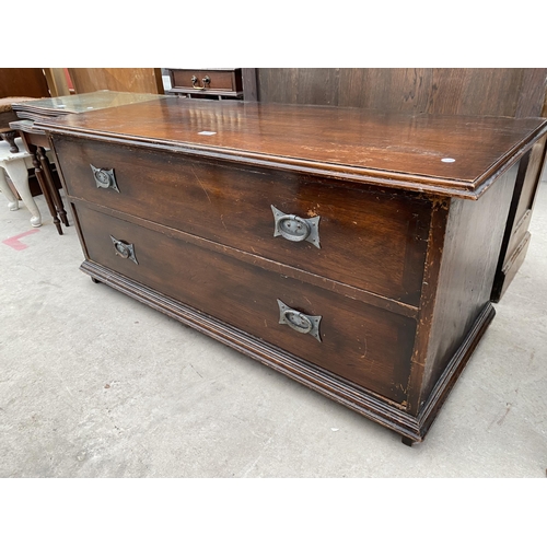 2648 - AN EARLY 20TH CENTURY OAK DRESSING TABLE BASE