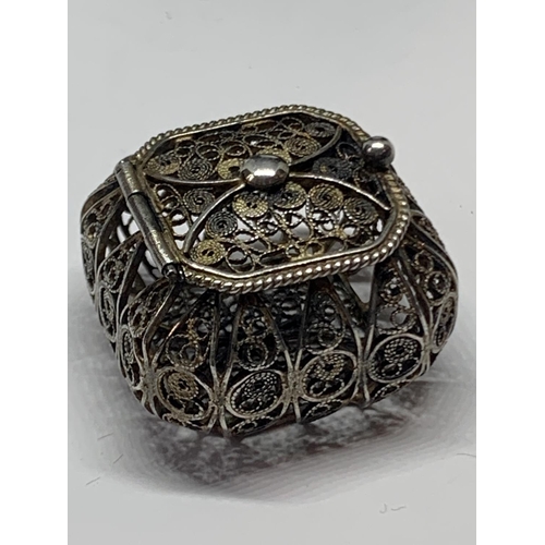 584 - A BOXED SILVER POMANDER