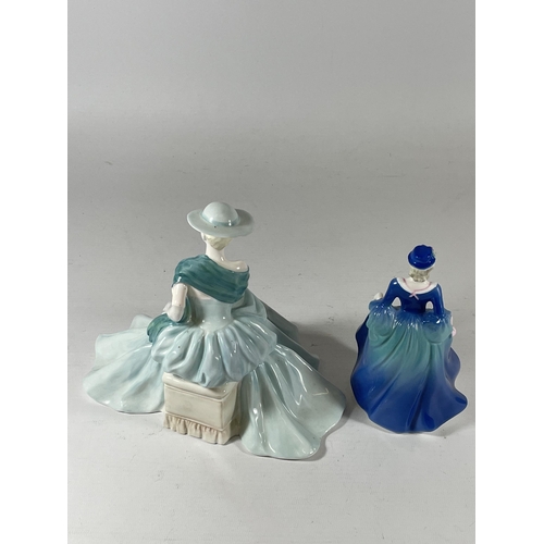 774 - TWO COALPORT FIGURES - LADIES OF FASHION HAYLEY & TAKING THE AIR