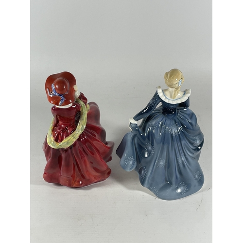 776 - TWO ROYAL DOULTON FIGURES - TOP O' THE HILL HN1834 & FRAGRANCE HN2334 (SECONDS)