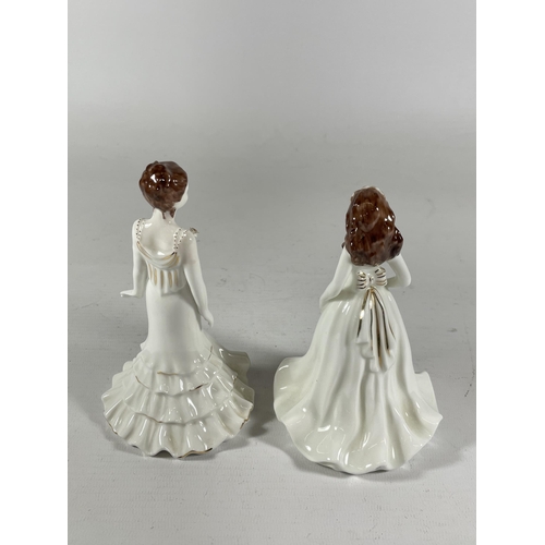 787 - TWO COALPORT LADY FIGURES - 'CRYSTAL' & 'SAVANNAH'