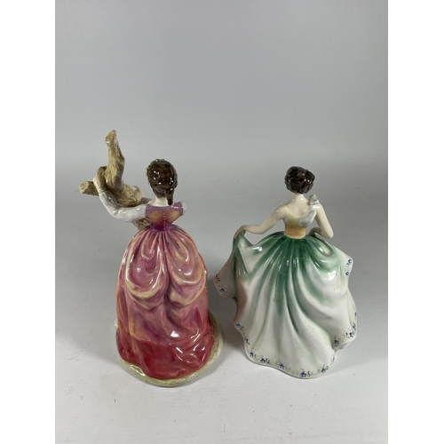 799 - TWO FIGURES - ROYAL DOULTON CYNTHIA HN2440 & FURTHER FIGURE