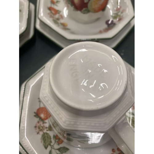 103 - A JOHNSON BROS PART DINNER SERVICE TO INCLUDE DINNER PLATES, BOWLS, CUPS, SAUCERS, SIDE PLATES, AN E... 