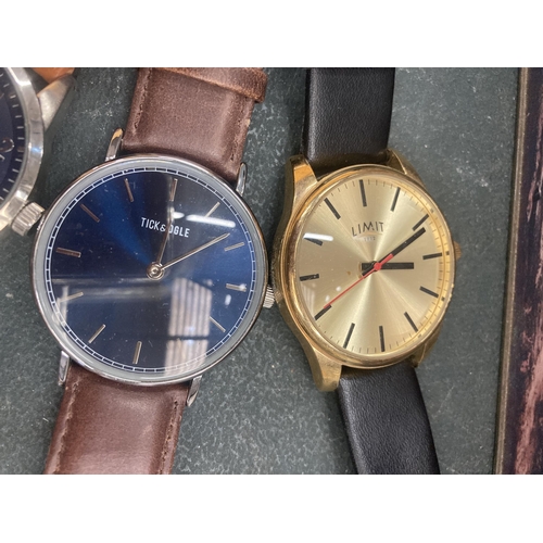 118 - FOUR WRISTWATCHES TO INCLUDE BEN SHERMAN, LIMIT, ETC