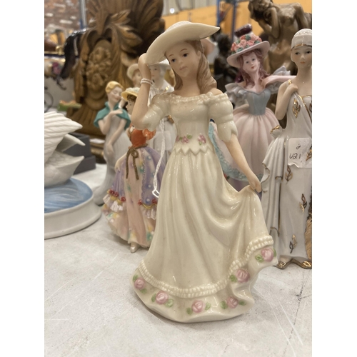 148 - A QUANTITY OF LADY FIGURES TO INCLUDE REGENCY FINE ARTS AND REGAL