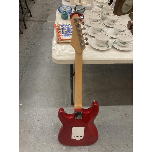 161 - A 'GEAR4MUSIC' RED ELECTRIC GUITAR