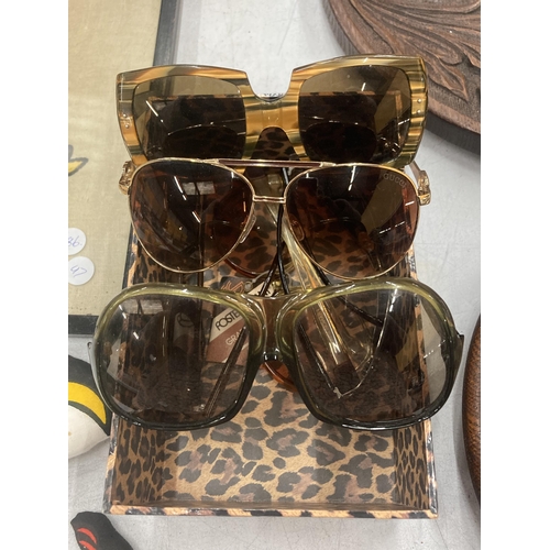 172 - A QUANTITY OF VINTAGE STYLE FASHION SUNGLASSES