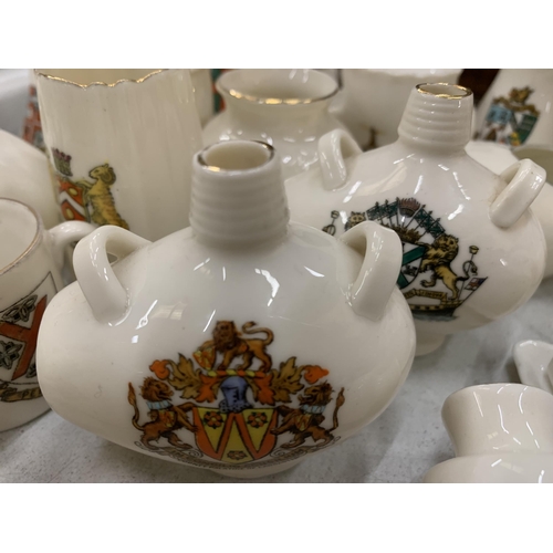 262 - A LARGE QUANTITY OF CRESTED WARE TO INCLUDE GOSS AND ARCADIAN