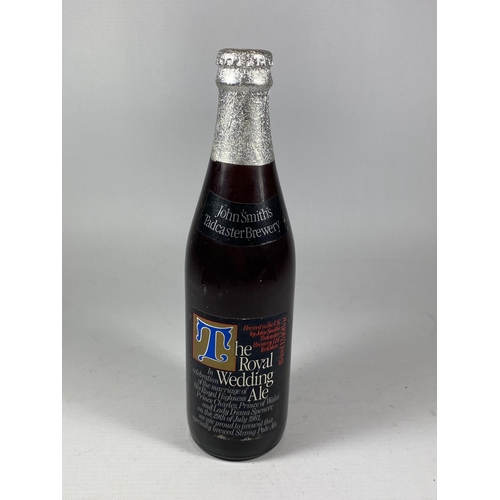 342 - 1 X VINTAGE BOTTLE - THE ROYAL WEDDING ALE