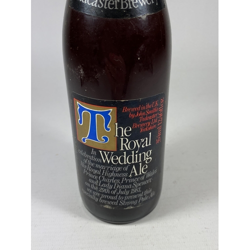 342 - 1 X VINTAGE BOTTLE - THE ROYAL WEDDING ALE