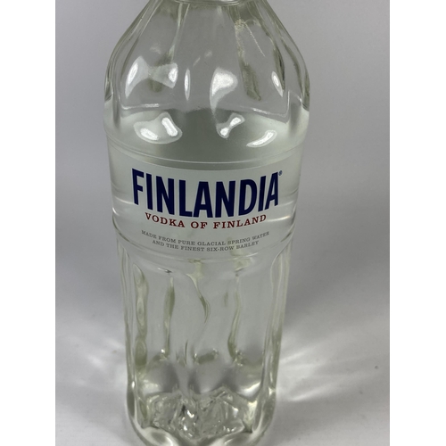 343 - 1 X 1L BOTTLE - FINLANDIA VODKA