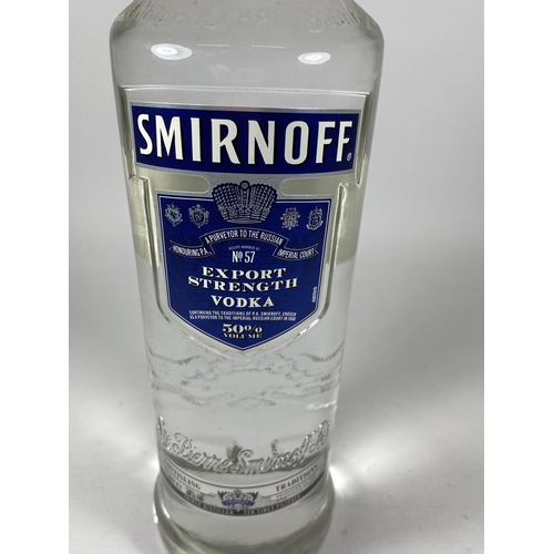 344 - 1 X 1L BOTTLE - SMIRNOFF EXPORT STRENGTH VODKA