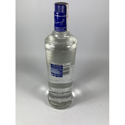 344 - 1 X 1L BOTTLE - SMIRNOFF EXPORT STRENGTH VODKA