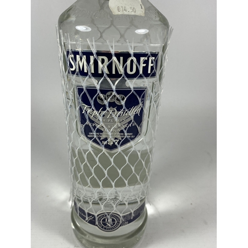 345 - 1 X 1L BOTTLE - SMIRNOFF EXPORT STRENGTH VODKA