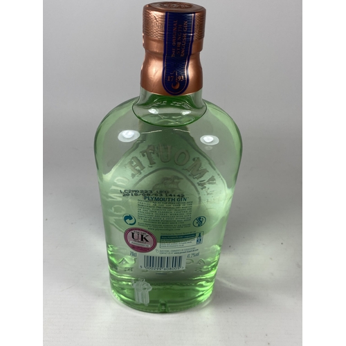 347 - 1 X 70CL BOTTLE - PLYMOUTH GIN